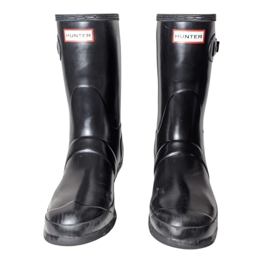 Hunter Original Short Gloss Rain Boot Size 8 - image 4